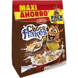 Galletas rellenas de chips de chocolate pack bestial paquete 650 g - Cuetara Choco Flakes