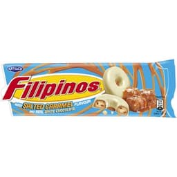 Roscos de galleta con chocolate blanco y caramelo salado paquete 118 g - Artiach Filipinos