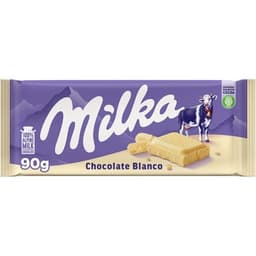 Chocolate blanco tableta 90 g - Milka
