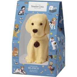 Perro de chocolate blanco de Pascua estuche 165 g - Simon Coll