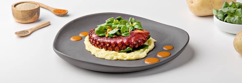 Pulpo con parmentier de patata