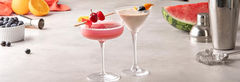 2 cócteles con helados