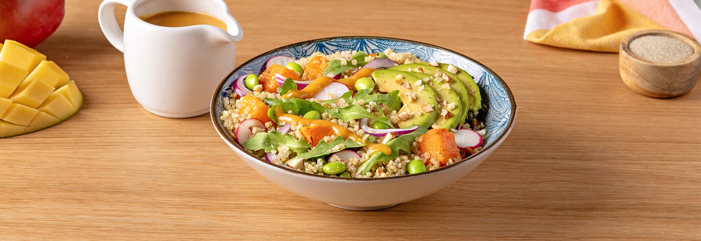 Ensalada de quinoa con calabaza