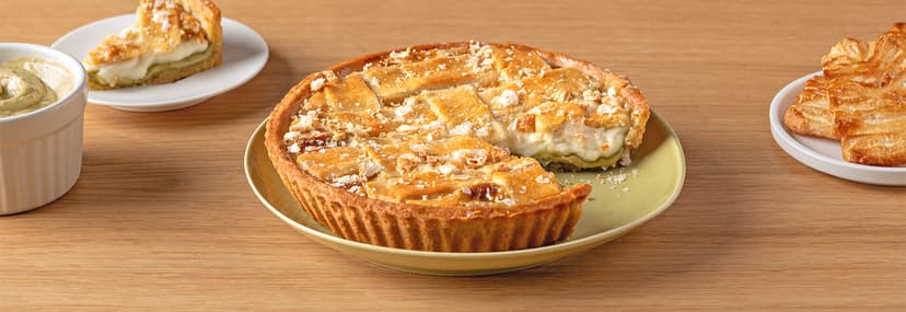 Crostata de pistacho y mascarpone