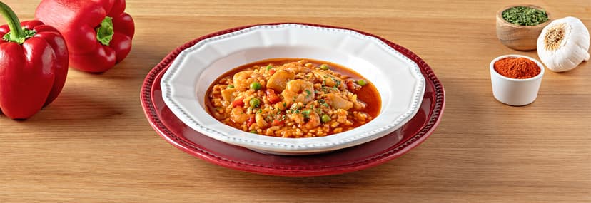 Arroz caldoso con sepia y gambas