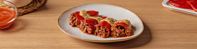 Pimientos rellenos de carne