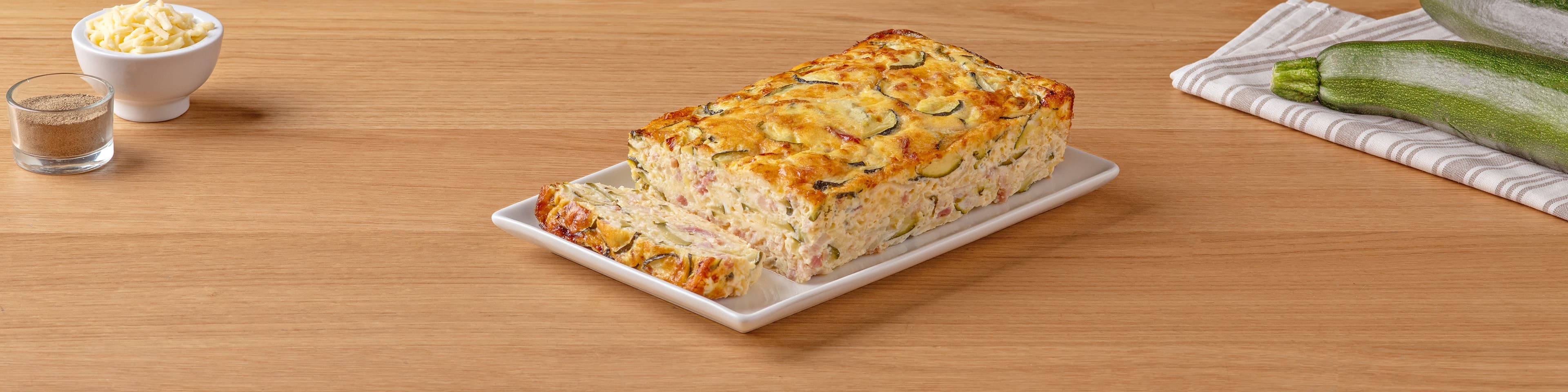 Pastel de calabacín y queso