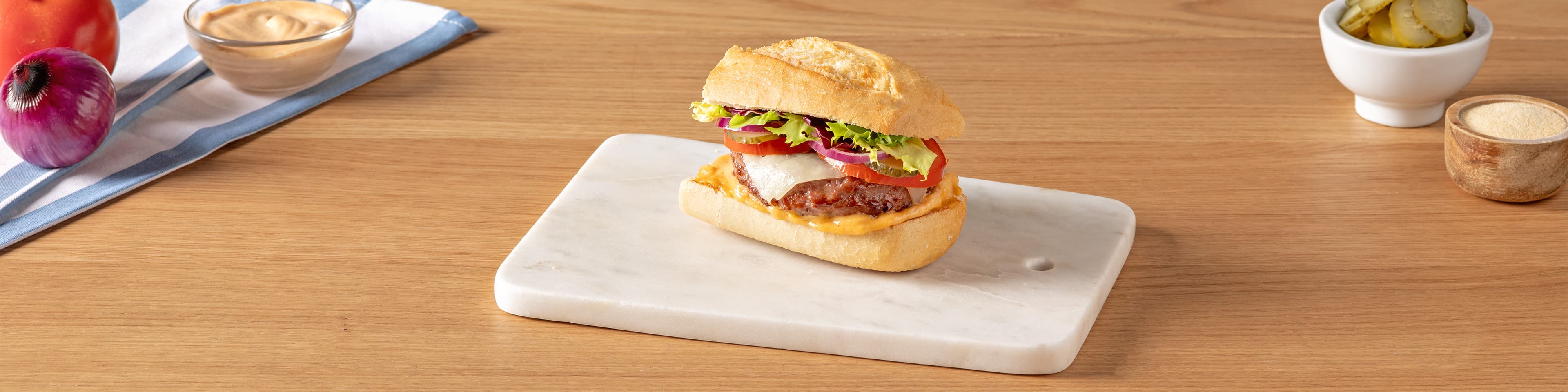 Hamburguesa con queso