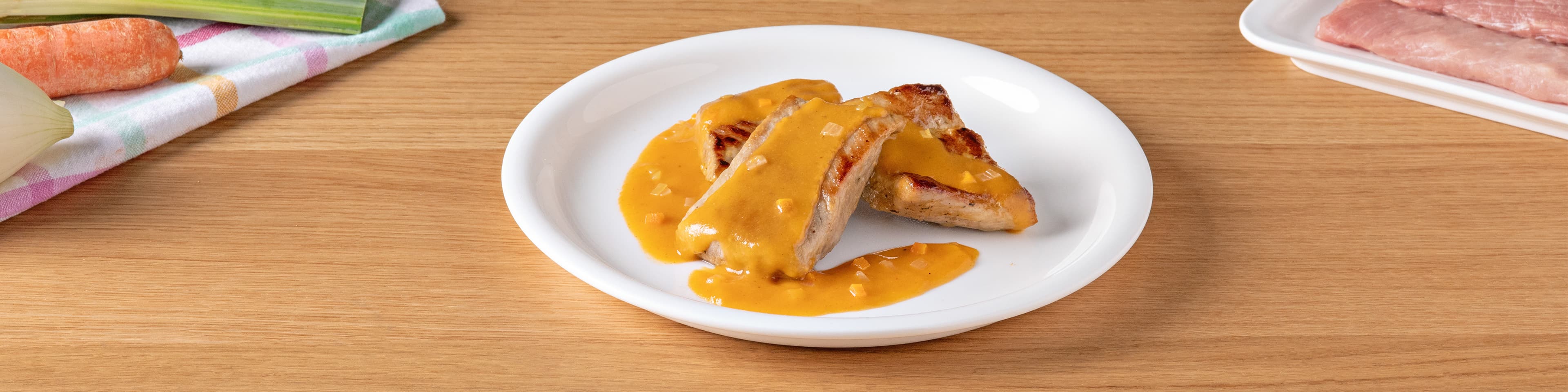 Secreto de cerdo en salsa