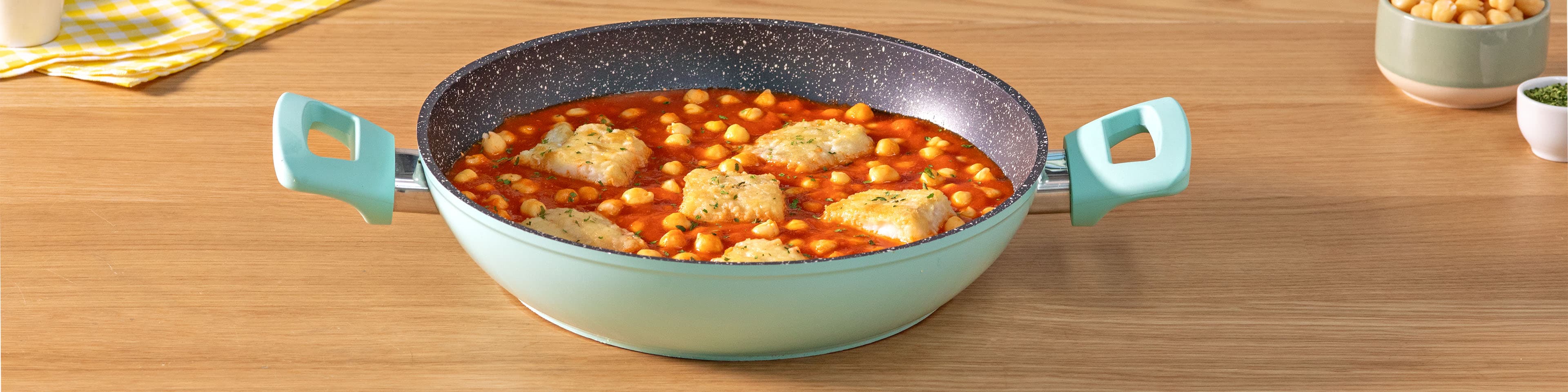 Garbanzos con bacalao