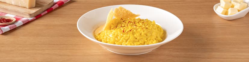 Risotto al azafrán