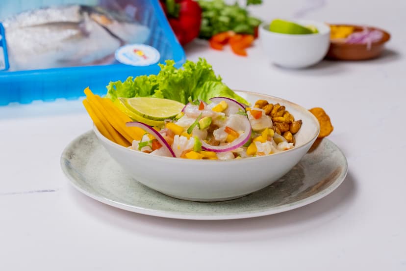 Ceviche de dorada y manga