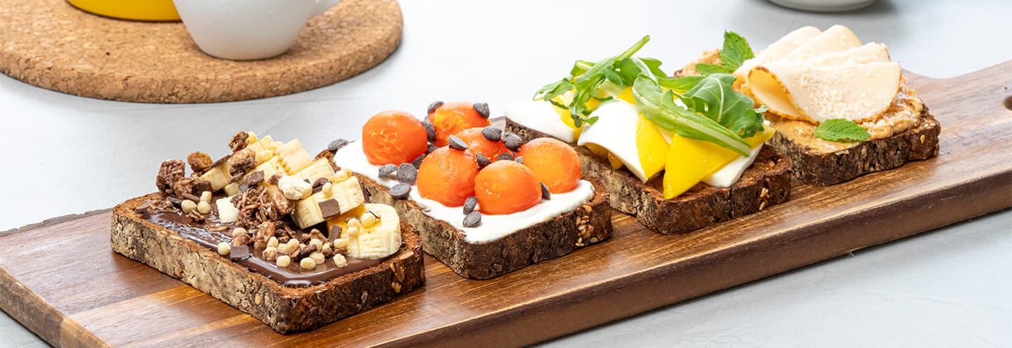 Tostadas proteicas para el desayuno