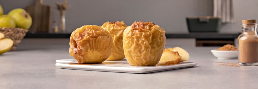 Manzanas asadas con la freidora de aire