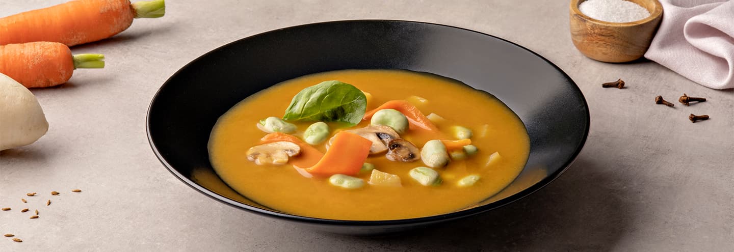 Sopa de habas y verduras