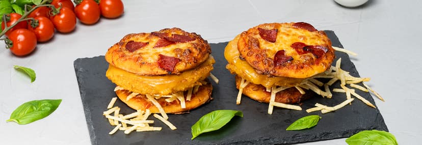 Burger pizza de pollo