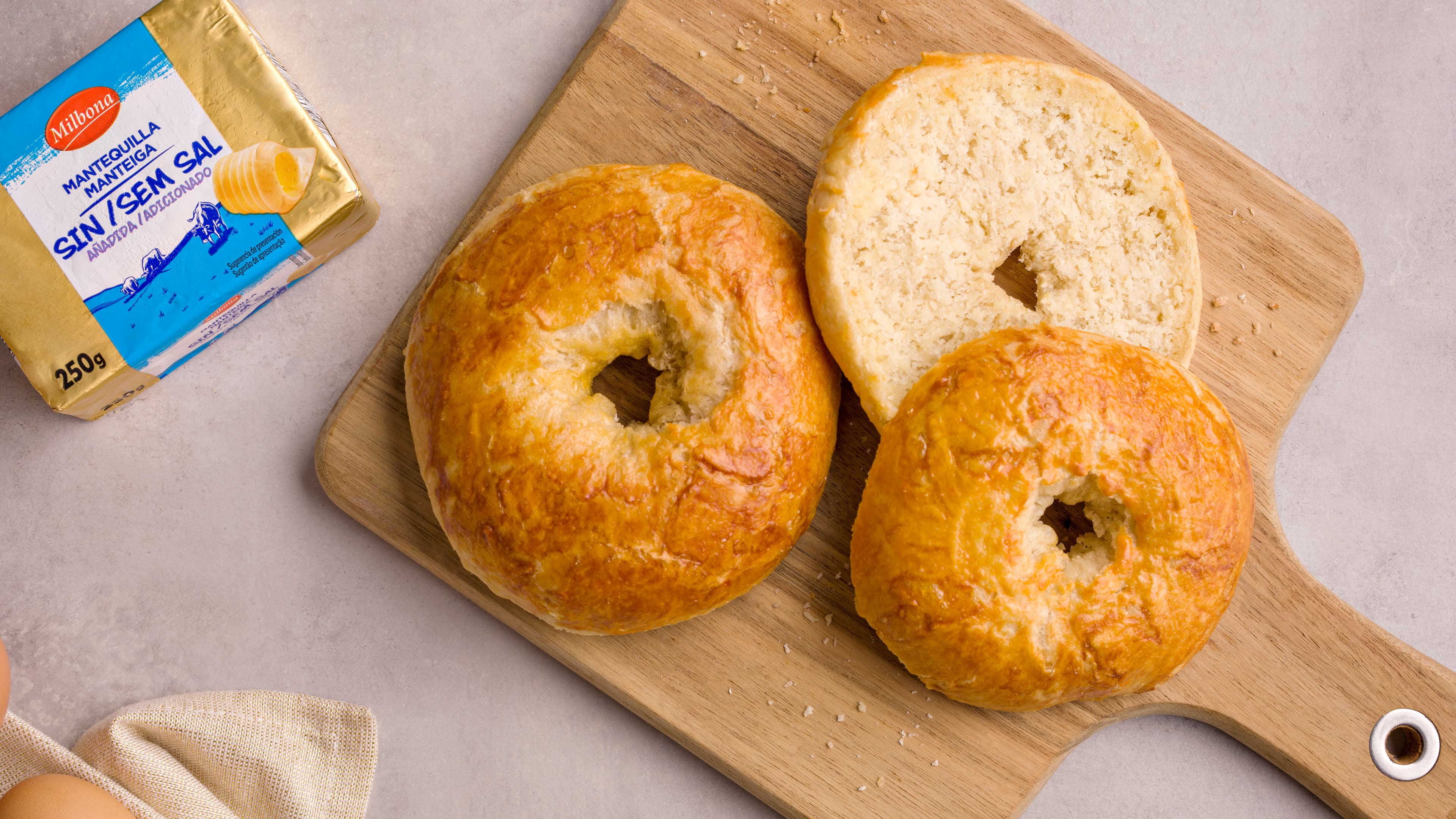 Cómo hacer masa de bagels