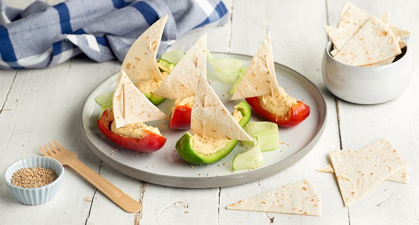 Barquitos de hummus