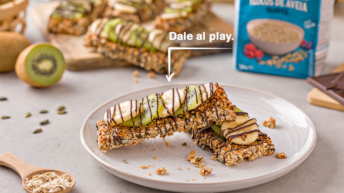 Barritas de avena con frutas