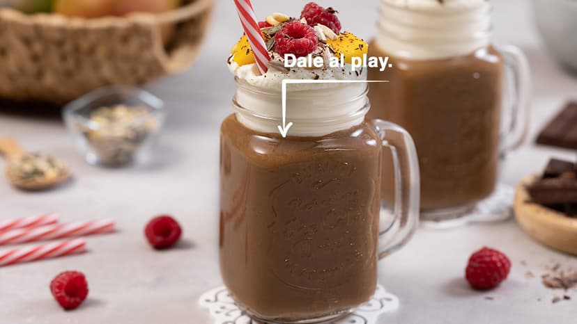 Batido de chocolate con nata