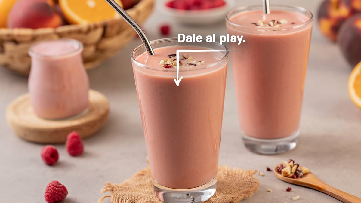 Batido de frutas rojas