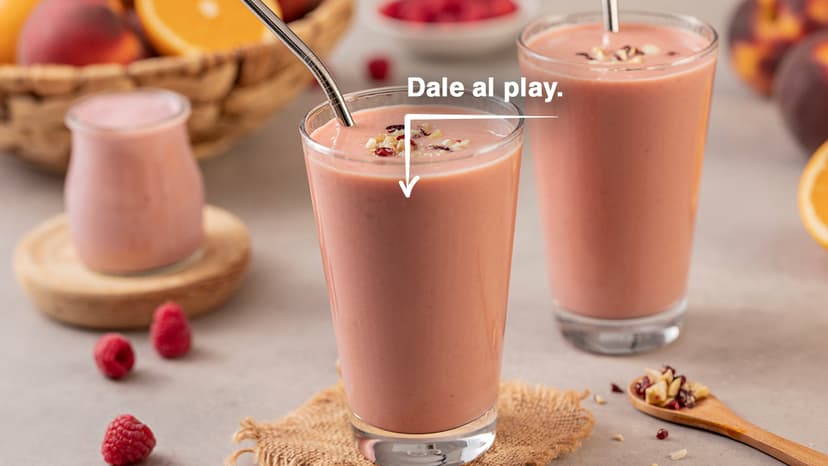 Batido de frutas rojas