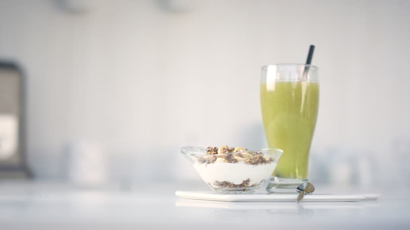 Batido depurativo y yogur