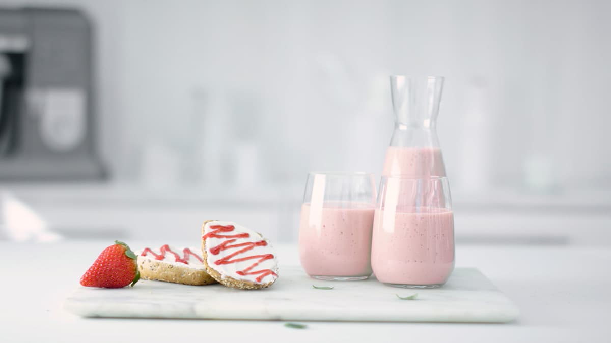 Batido energético y tostadas