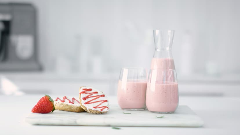 Batido energético y tostadas