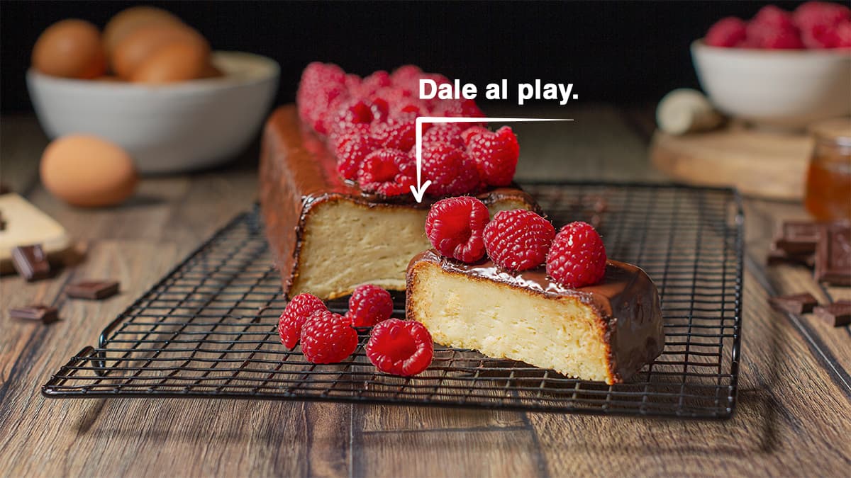 Bizcocho de yogur con chocolate