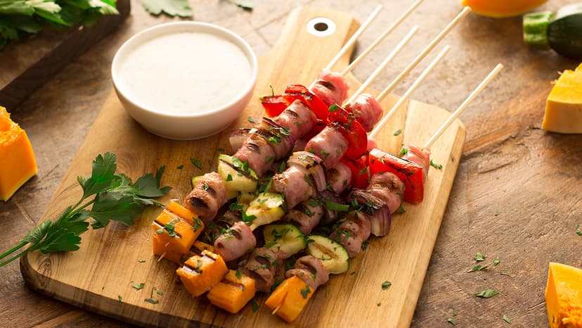 Brochetas de longaniza