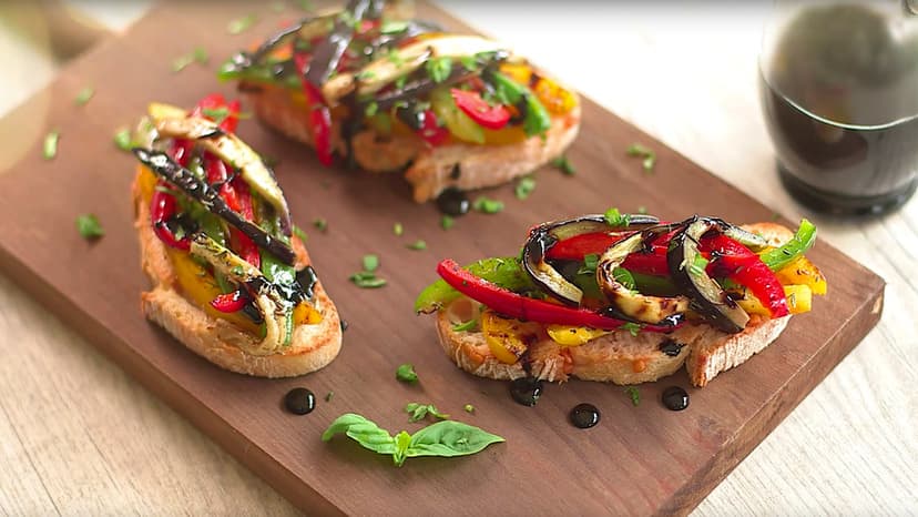 Bruschetta de verduras