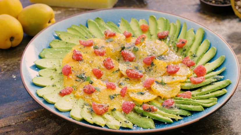 Carpaccio de aguacate