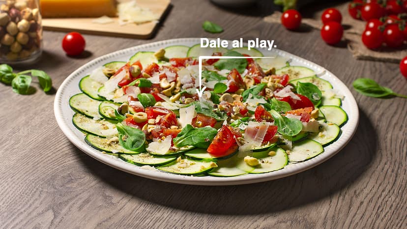 Carpaccio de calabacín