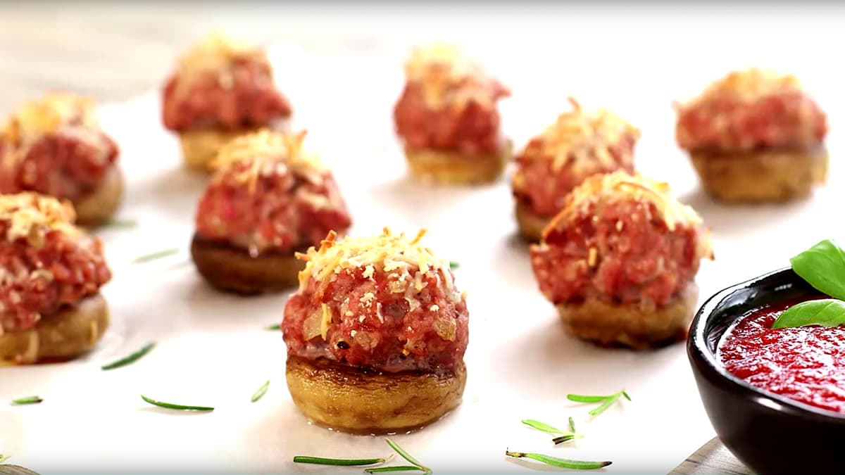 Champiñones rellenos