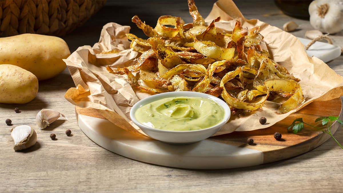 Chips de piel de patata