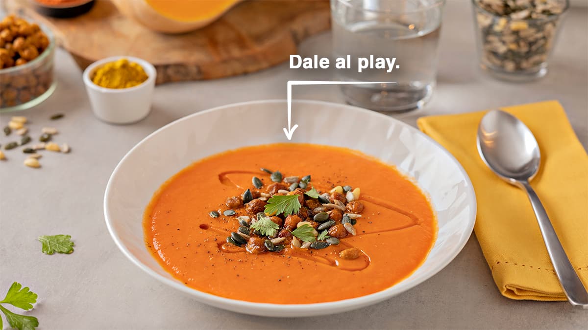 Crema de verduras asadas