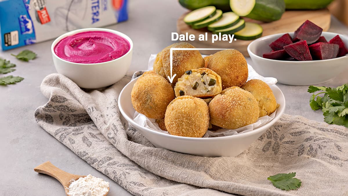 Croquetas con bechamel de calabacín