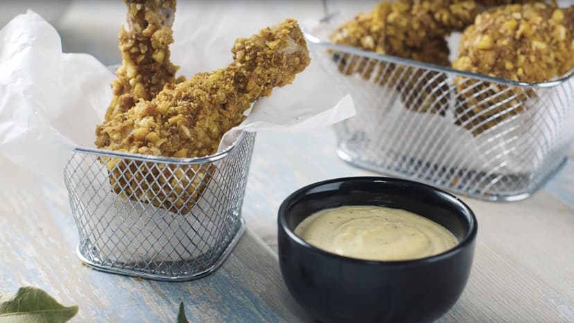 Crujientes jamoncitos de pollo