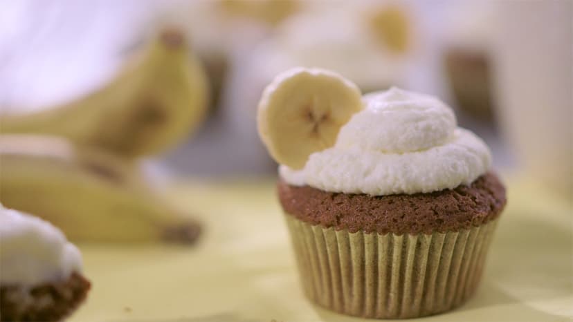 Cupcakes de plátano