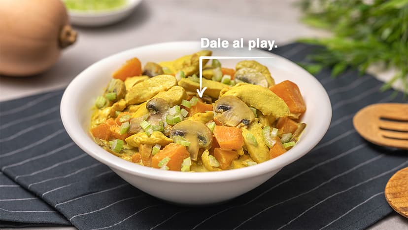 Curry de pollo y calabaza