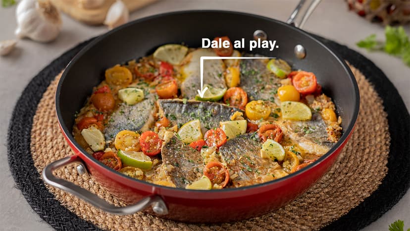 Dorada en salsa de mostaza