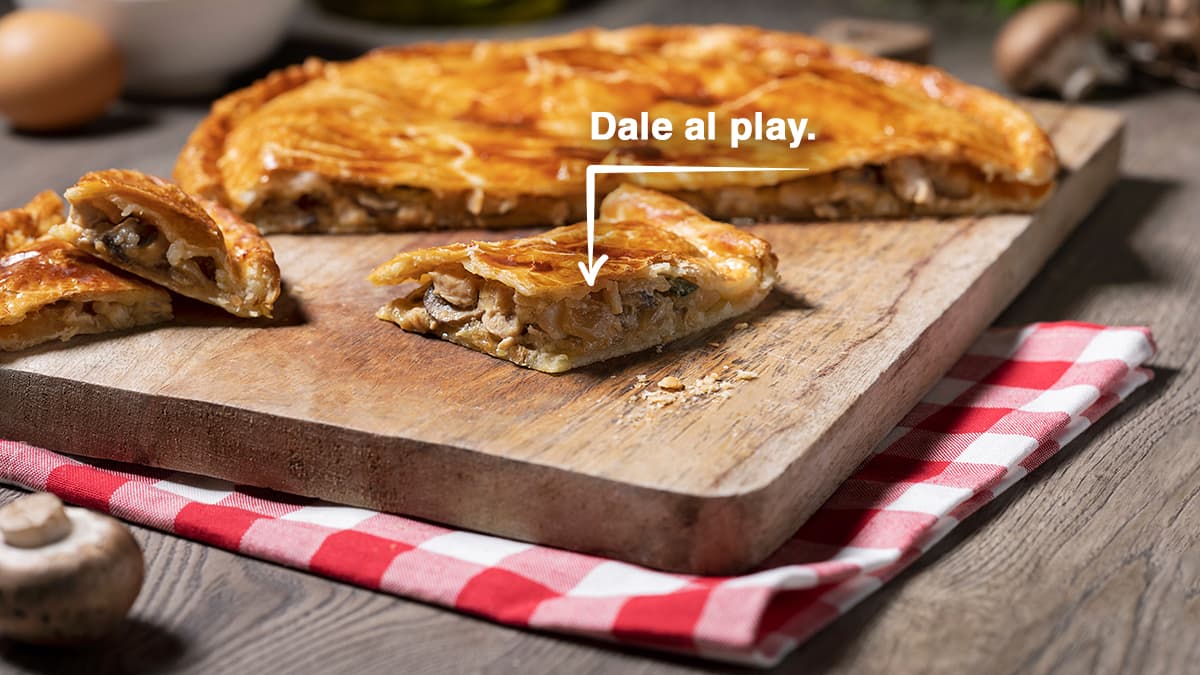 Empanada de pollo con verduras