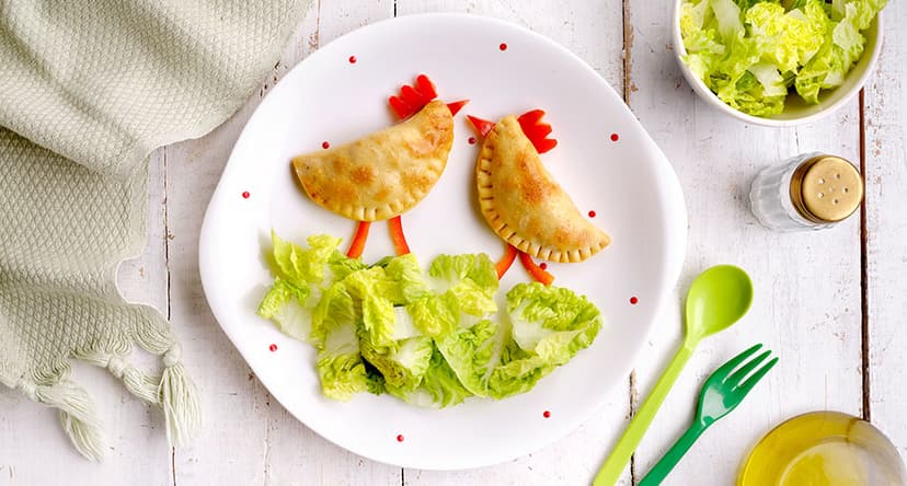 Empanadillas caseras de verduras y pollo