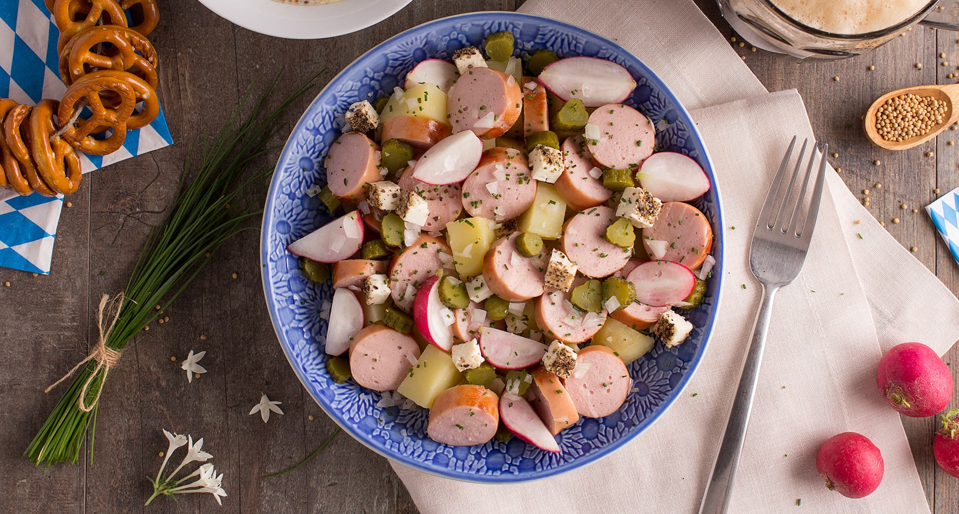 Ensalada de salchichas