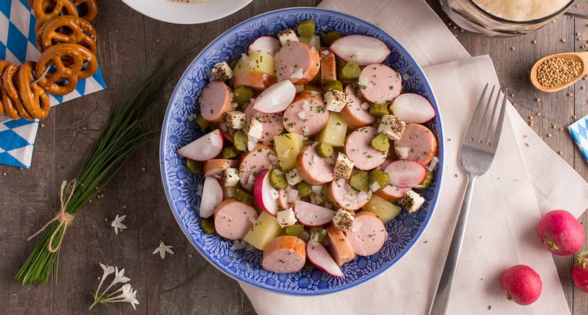 Ensalada de salchichas