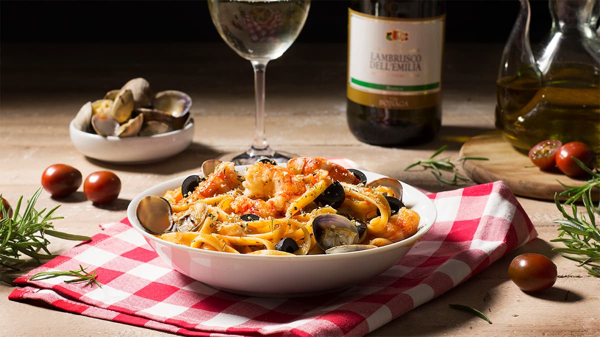 Espaguetis a la marinera