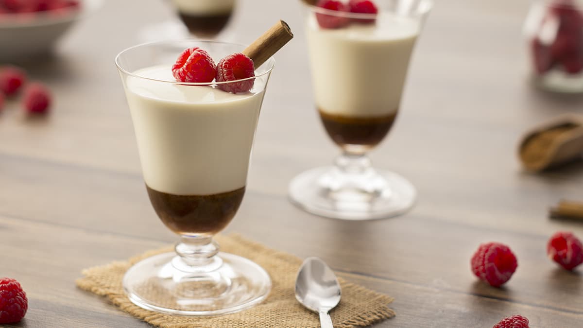 Flan de queso sin lactosa