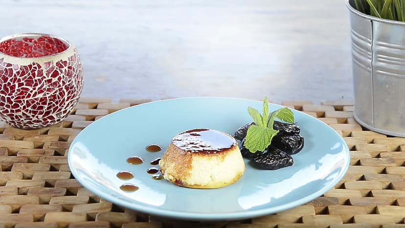 Flan de requesón