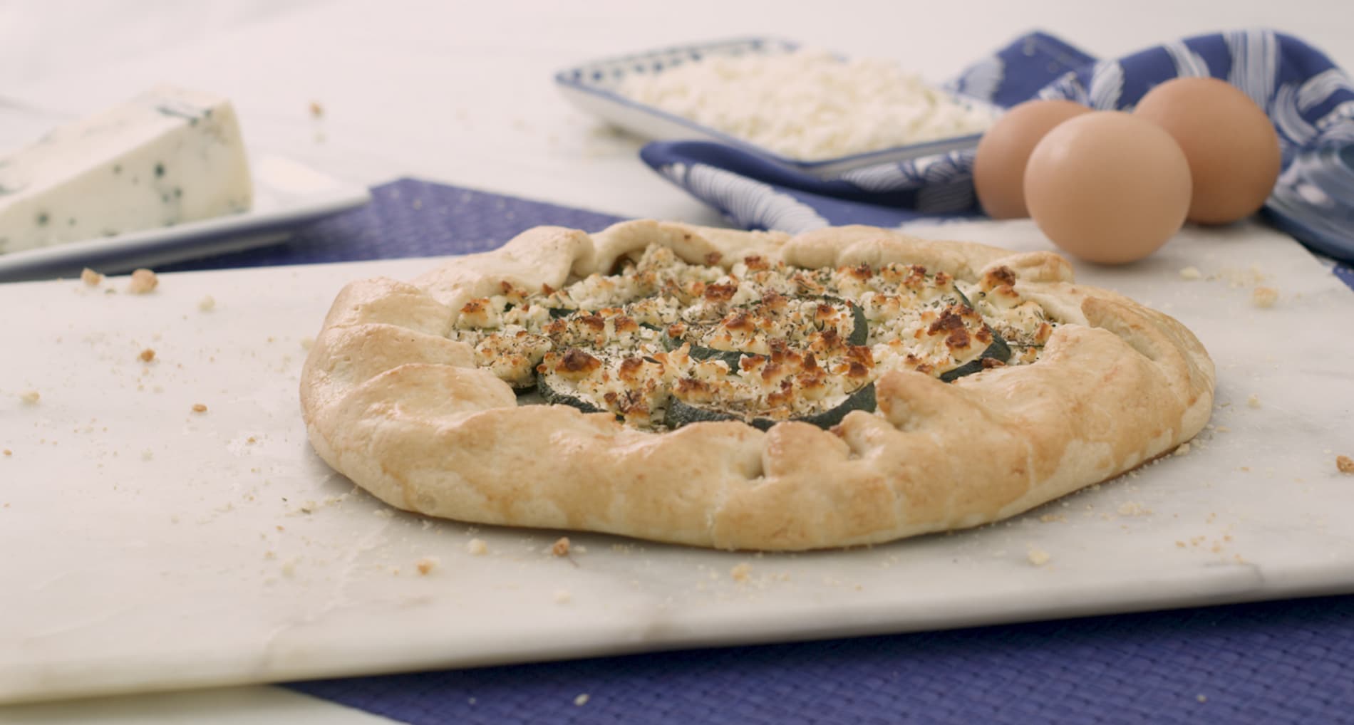 Galette de calabacín con queso
